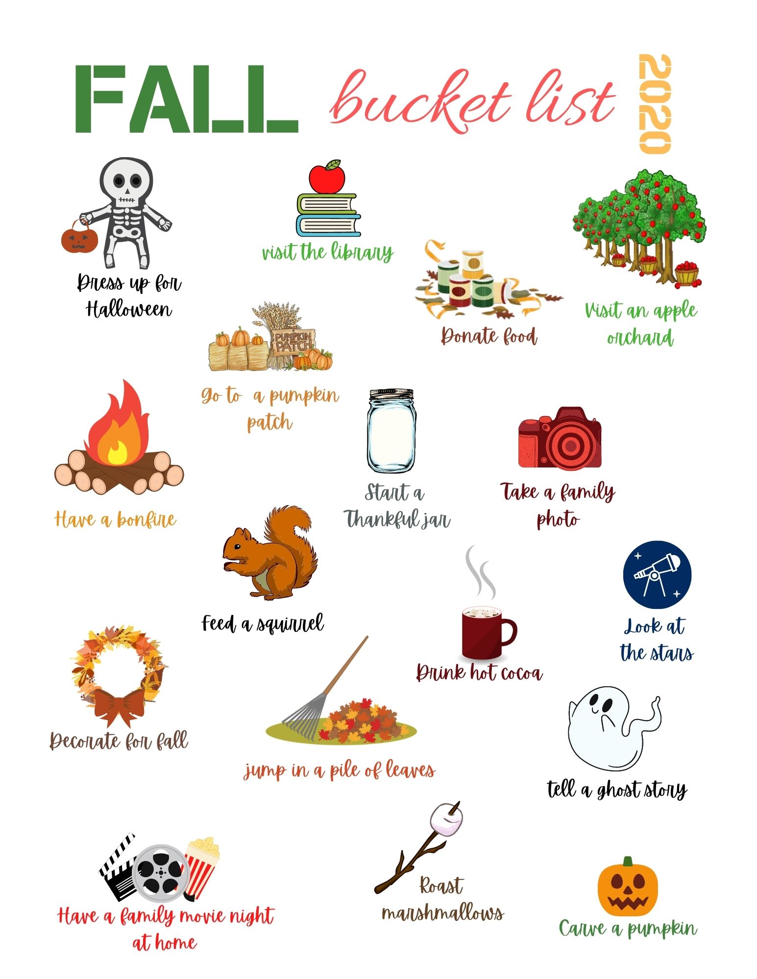 Fall Bucket List